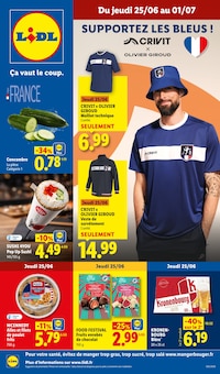 Catalogue Lidl, 25/06/2026 - 01/07/2026, SUPPORTEZ LES BLEUS !, 72 pages Prospectus Lidl en cours, "SUPPORTEZ LES BLEUS !", 72 pages