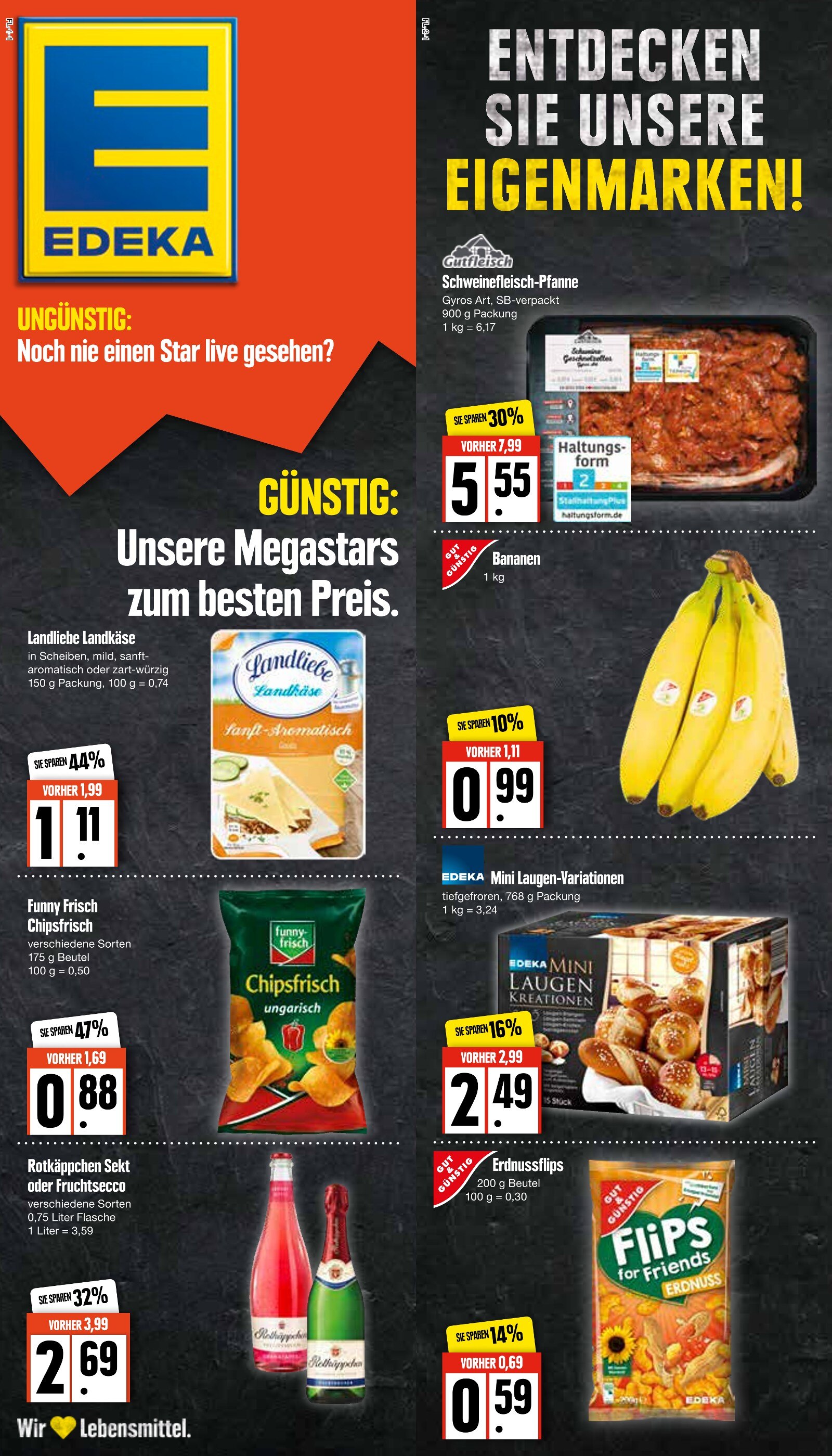 EDEKA Prospekt für Hamburg mit 2 Seiten EDEKA Prospekt für Hamburg: "ENTDECKEN SIE UNSERE EIGENMARKEN!", 2 Seiten, 24.01.2022 - 29.01.2022