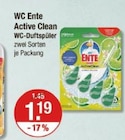 Active Clean WC-Duftspüler von WC Ente im aktuellen V-Markt Prospekt für 1,19 €