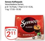 Kaffeepads im Angebot bei GLOBUS in Erlangen Kaffeepads Angebote von Senseo bei GLOBUS Erlangen für 2,11 €