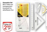 Aktuelle Schreibwaren Angebote bei GLOBUS in Duisburg Aktuelles Geometrie-Set Angebot bei GLOBUS in Duisburg ab 2,99 €