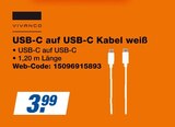 USB-C auf USB-C Kabel weiß Angebote von Vivanco bei expert Flensburg für 3,99 €