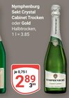 Sekt Crystal Cabinet Trocken Angebote von Nymphenburg bei GLOBUS Amberg für 2,89 €
