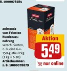 Vom feinsten Hundenassnahrung von animonda im aktuellen REWE Prospekt