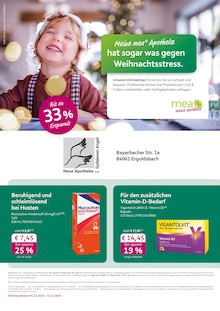 mea - meine apotheke Prospekt der Woche "Unsere Dezember-Angebote" Seite 1, 01.12.2023 bis 31.12.2023 für Ergoldsbach Aktueller mea - meine apotheke Prospekt "Unsere Dezember-Angebote" Seite 1 von 4 Seiten für Ergoldsbach