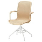 Drehstuhl mit Armlehnen beige/weiß von STIGBYGEL im aktuellen IKEA Prospekt für 149,00 €