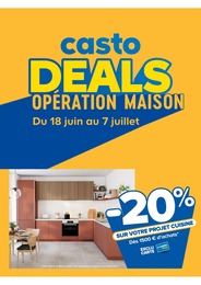 Catalogue Bricolage de Castorama à Crolles Prospectus Castorama à Crolles, "casto DEALS : OPÉRATION MAISON", 1 page, 18/06/2025 - 07/07/2025