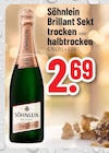 Brillant Sekt trocken Angebote von Söhnlein bei Trinkgut Bad Kreuznach für 2,69 €