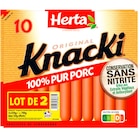 Knacki 100% Pur Porc "Lot de 2" - HERTA dans le catalogue Carrefour
