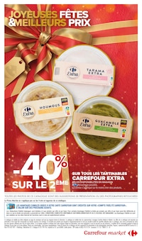 Prospectus Carrefour Market de la semaine "JOYEUSES FÊTES & MEILLEURS PRIX" avec 2 pages, valide du 19/12/2024 au 31/12/2024 pour Châlons-en-Champagne et alentours