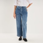 La Halle Saint-Egrève - Promo Jean large cropped à pont taille haute denim triple stone femme Promo Jean large cropped à pont taille haute denim triple stone femme à 35,99 € dans le catalogue La Halle à Saint-Egrève