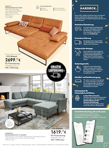 Sofa im aktuellen HARDECK Prospekt (Osnabrück) Sofa im HARDECK Prospekt "10 % Rabatt auf alles. 10 Jahre in Hilden. 10 Tage lang." mit 16 Seiten (Osnabrück)