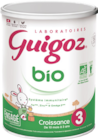 Lait bébé Croissance Bio 3ème âge - GUIGOZ en promo chez Monoprix Margaret Lait bébé Croissance Bio 3ème âge - GUIGOZ dans le catalogue Monoprix Margaret