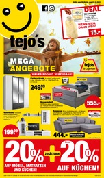tejo's SB Lagerkauf Prospekt für Erfde mit 12 Seiten tejo's SB Lagerkauf Prospekt für Erfde: MEGA ANGEBOTE, 12 Seiten, 26.09.2022 - 01.10.2022