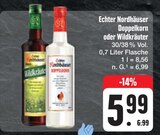 Doppelkorn oder Wildkräuter Angebote von Echter Nordhäuser bei E center Jena für 5,99 €