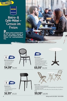 Gartentisch Angebot im METRO Prospekt, gültig von 23.02.2026 bis 28.02.2026 Gartentisch Angebot im aktuellen METRO Prospekt auf Seite 33