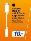 Adapter USB-C auf 3.5-mm Kopfhöreranschluss Angebote von Apple bei expert Warendorf für 10,00 €