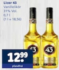 Vanillelikör Angebote von Licor 43 bei Getränkewelt Bottrop für 12,99 €