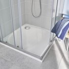 Receveur de douche carré extraplat 80 x 80 cm en résine - GoodHome en promo chez Brico Dépôt Villeneuve-d'Ascq à 129,00 €