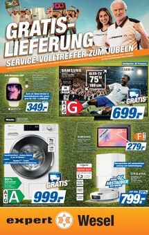 Fernseher im expert Prospekt "Top Angebote" mit 8 Seiten (Wesel)