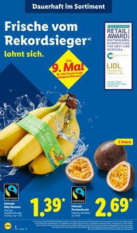 Bananen im Lidl Prospekt "LIDL LOHNT SICH" mit 67 Seiten (Mannheim)