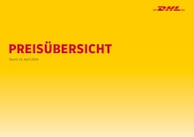 Aktueller DHL Paketshop Prospekt "PREISÜBERSICHT" Seite 1 von 11 Seiten für Frankfurt