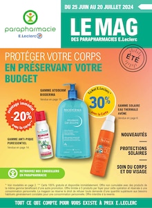 Prospectus E.Leclerc à Lécousse, "Parapharmacie E.Leclerc", 20 pages de promos valables du 25/06/2024 au 20/07/2024