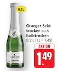 Sekt trocken Angebote von Graeger bei E center Bad Homburg für 1,49 €
