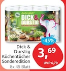 Dick & Durstig Küchentücher Sonderedition von  im aktuellen budni Prospekt für 3,69 €