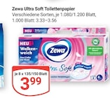 Ultra Soft Toilettenpapier im Angebot bei GLOBUS in Leipzig Ultra Soft Toilettenpapier Angebote von Zewa bei GLOBUS Leipzig für 3,99 €