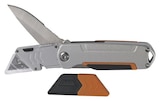 Couteau rétractable + 2 lames en promo chez Brico Dépôt Couteau rétractable + 2 lames dans le catalogue Brico Dépôt