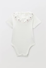 Body pointelle à col brodé en coton BIO GOTS - Monoprix Margaret Body pointelle à col brodé en coton BIO GOTS à 6,59 € dans le catalogue Monoprix Margaret