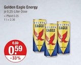 Aktuelle Energydrink Angebote bei V-Markt in Kempten (Allgäu) Aktuelles Golden Eagle Energy Angebot bei V-Markt in Kempten (Allgäu) ab 0,59 €