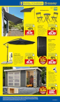 Pavillon Angebot im Lidl Prospekt, gültig von 21.07.2025 bis 26.07.2025 Pavillon Angebot im aktuellen Lidl Prospekt auf Seite 39