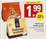 Crema d'Oro Kaffeepads im Angebot bei WEZ in Bad Oeynhausen Crema d'Oro Kaffeepads Angebote von Dallmayr bei WEZ Bad Oeynhausen für 1,99 €