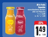 Smoothie Angebote von All in Fruits bei E center Dresden für 1,49 €