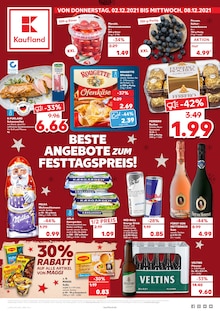 Kaufland Prospekt für Bretzfeld mit 44 Seiten Kaufland Prospekt für Bretzfeld: BESTE ANGEBOTE ZUM FESTTAGSPREIS!, 44 Seiten, 02.12.2021 - 08.12.2021