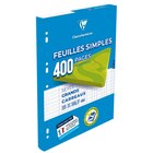 Feuilles simples - CLAIREFONTAINE à 2,37 € dans le catalogue Carrefour