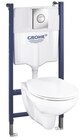 Pack wc suspendu "Bausail" abattant déclipsable et frein de chute - Grohe en promo chez Brico Dépôt Caen à 249,00 €