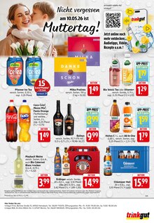 Coca Cola im Trinkgut Prospekt "Aktuelle Angebote" mit 9 Seiten (Worms)