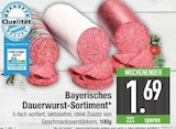 Bayerisches Dauerwurst-Sortiment  im aktuellen EDEKA Prospekt für 1,69 €