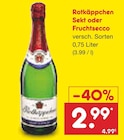Netto Marken-Discount Dresden - Sekt oder Fruchtsecco Angebot im Prospekt Sekt oder Fruchtsecco bei Netto Marken-Discount im Dresden Prospekt für 2,99 €
