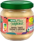 Paprika, Tomate, Zucchini & Aubergine Streichcreme von REWE Bio + vegan im aktuellen REWE Prospekt