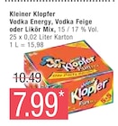 Vodka Energy, Vodka Feige oder Likör Mix Angebote von Kleiner Klopfer bei Marktkauf Stade für 7,99 €