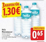 Mineralwasser von Hella für 0,65 € bei E center im Angebot Mineralwasser von Hella im aktuellen E center Prospekt