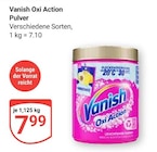 Oxi Action Pulver von Vanish im aktuellen GLOBUS Prospekt