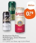 Radeberger, Jever Pilsener oder Fun Angebote von Budweiser Budvar bei tegut Bad Salzungen für 0,79 €