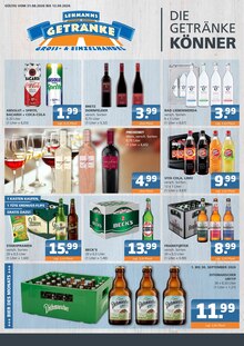Bier im Getränke Lehmann - Getränke A-Z Prospekt "DIE GETRÄNKEKÖNNER" mit 4 Seiten (Eberswalde)
