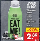 Trinkmahlzeiten von MAX BALANCE für 2,39 € bei Netto Marken-Discount im Angebot Trinkmahlzeiten von MAX BALANCE im aktuellen Netto Marken-Discount Prospekt