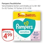 Feuchttücher Sensitive Angebote von Pampers bei GLOBUS Worms für 4,99 €